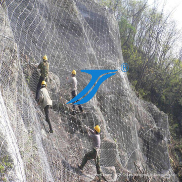 Protección de malla flexible de montaña